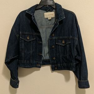 Anthropologie Cropped denim jacket